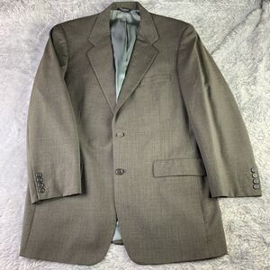 Southwick Sport Coat Mens 43 Tall Brown Pinstripes 2 Button Single Vent Made USA